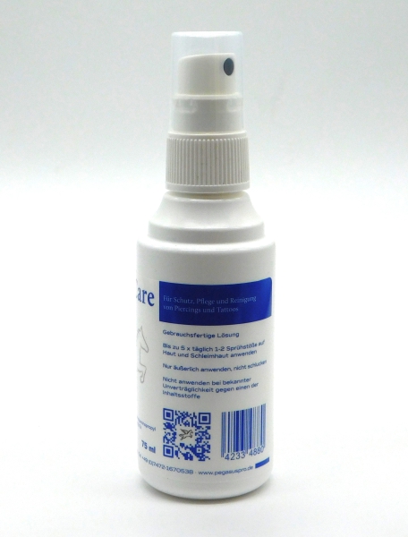 Pegasus PegaCare 75 ml. mit Panthenol. Piercingspray